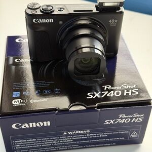 Canon Black PowerShot SX740 HS Digital Camera with 40x Zoom